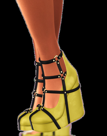 Uni-qu3::**::Josephina shoes::*:SilverYellow*: 