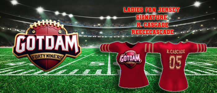 {49ers} Ladies Fan Jersey Sig R. Cascade
