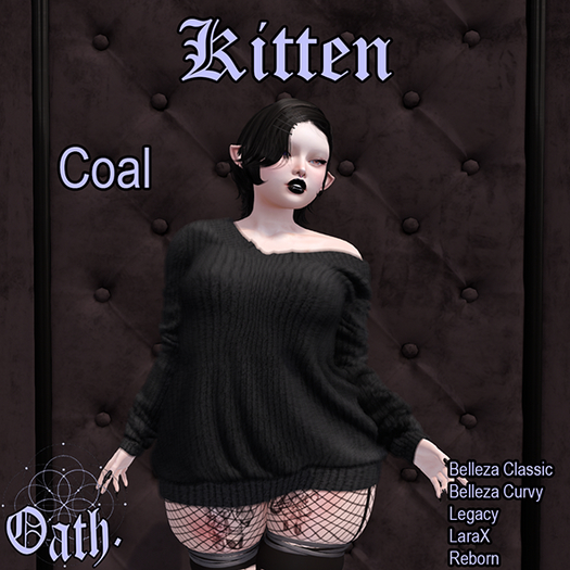 {Oath.} Kitten Sweater ~Coal