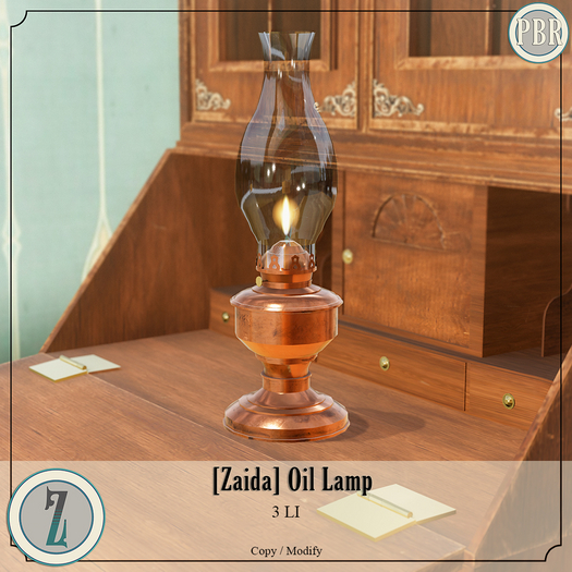 [Zaida] Oil Lamp boxed PBR