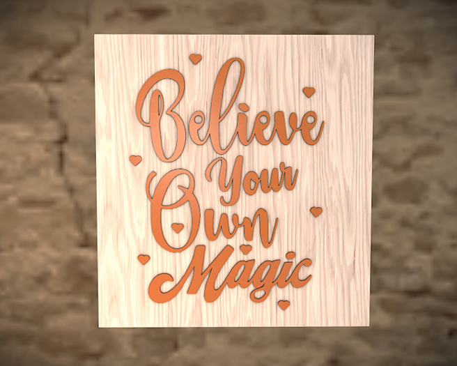DFS Decor - Believe In Your Own Magic Wall Art [Actual Item]