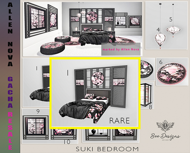 01 Bee Designs Suki Bedroom RARE - SALE !