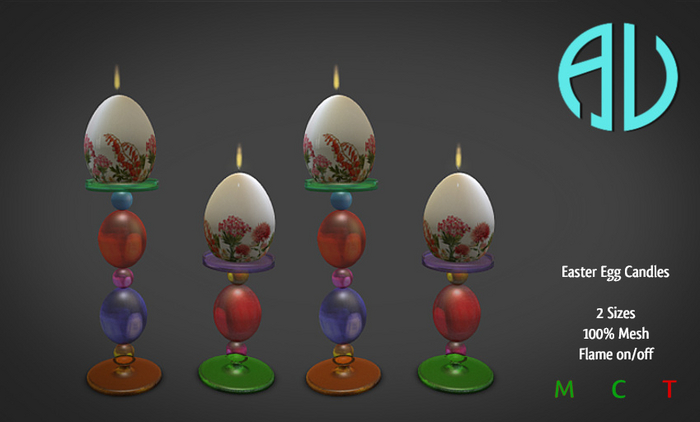 AV - Easter Egg Candles