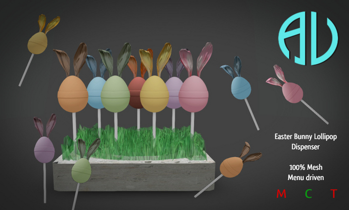 AV - Easter Bunny Lollipop Dispenser