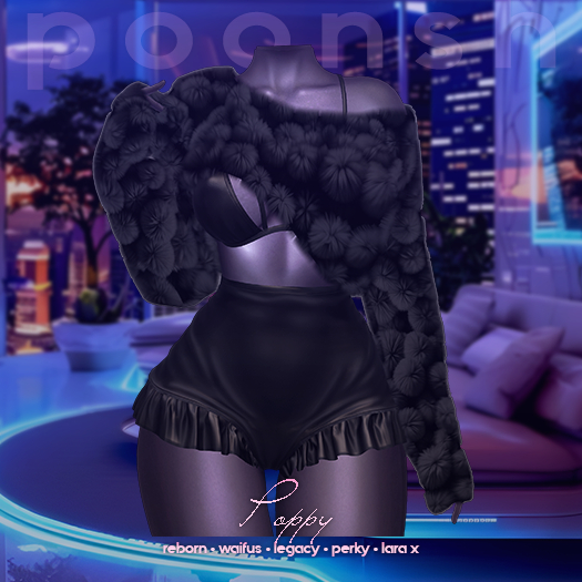 - POONSH - Poppy Outfit (black)