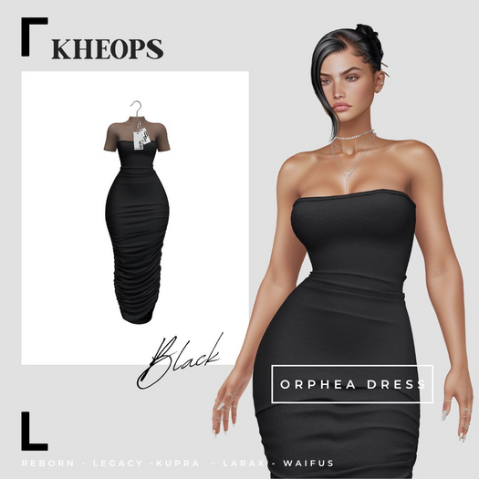 Kheops  /\ - ORPHEA - DRESS - Black
