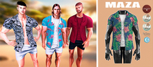 MAZA // SHORT SLEEVE SHIRT // HBUSCO HAWAIANA
