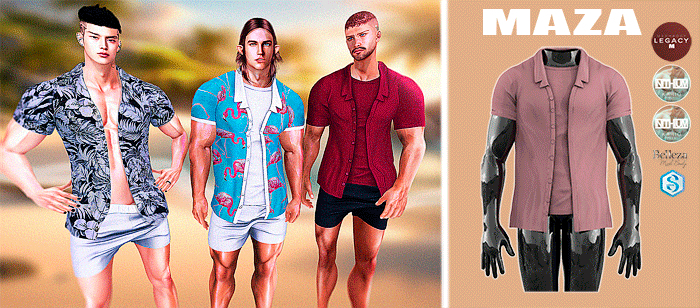 MAZA //  SHORT SLEEVE SHIRT // ROSE