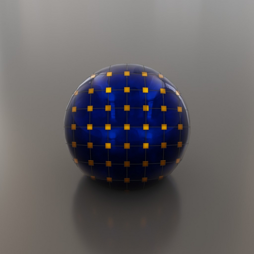 (TI) PBR (Tiles 1k (Blue, Gold, Squares))