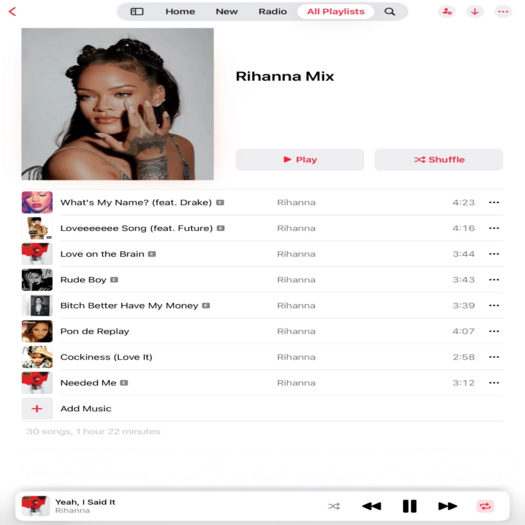 Music HUD Unpacker - Rihanna Mix