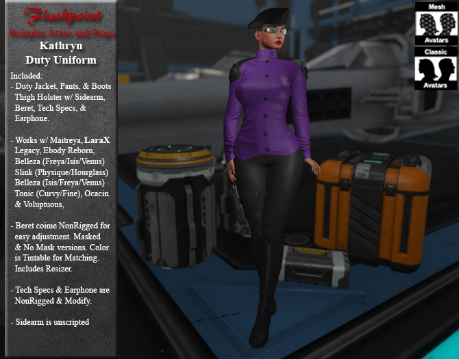 Kathryn Spaceforce - Duty Uniform (Purple)