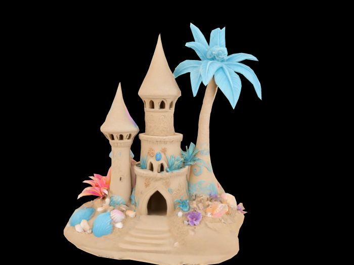 HB: Tropical Sandcastle Statue FuLL PERM