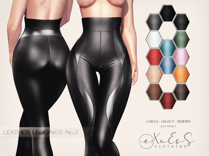 eXxEsS : Leather Leggings 3 ║Fatpack║