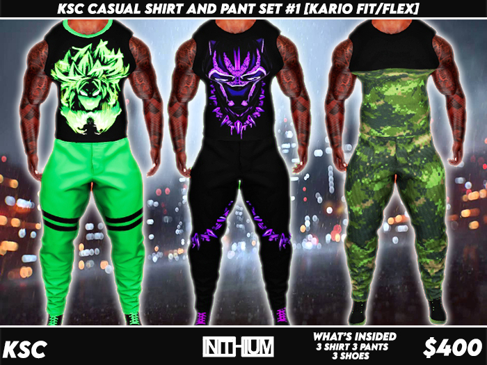 KSC Casual Shirt And Pant Set #1 [Kario Fit/Flex]