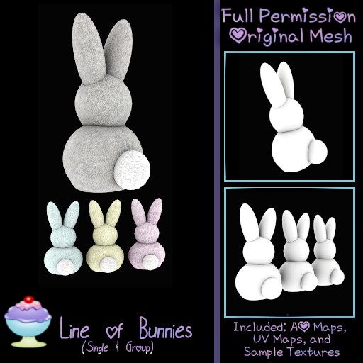 [Sherbert] Full Perm Line Of Bunnies (ADD)