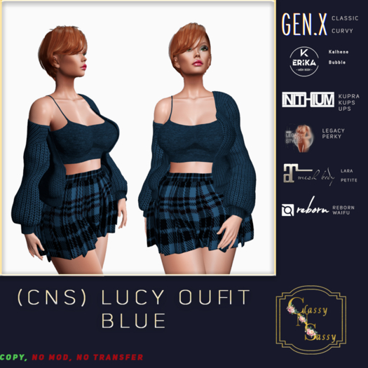 (CNS) Lucy Outfit  Blue