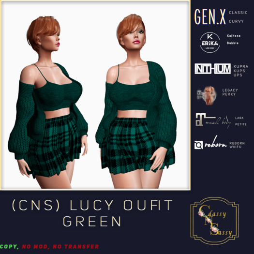 (CNS) Lucy Outfit  Green