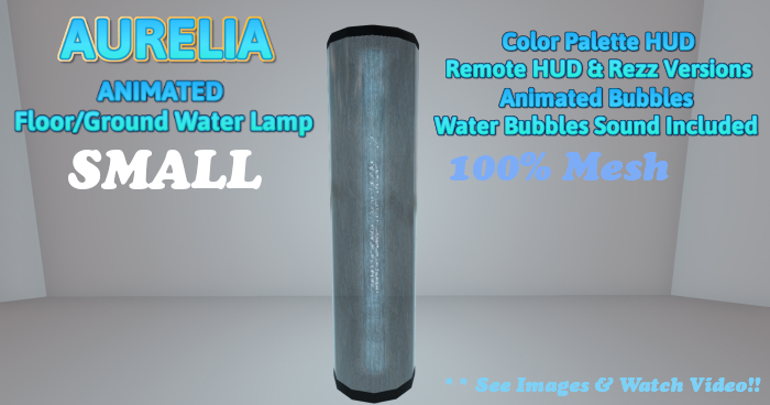 Small Animated Floor Water Lamp (100% Mesh)