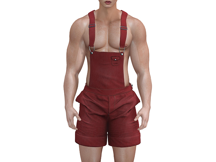 TwoSided Denim Jumper red