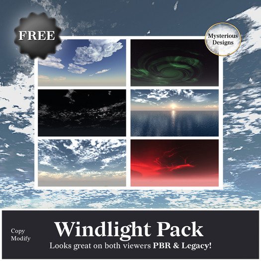 Mysterious Designs - Windlight Pack PBR & Legacy Combined - *Free Gift*