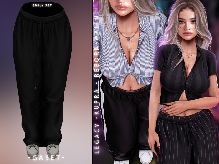 GASET - BLACK EMILY PANT