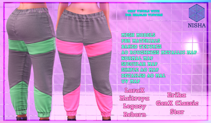 Nisha - Schism joggers female full perm mesh