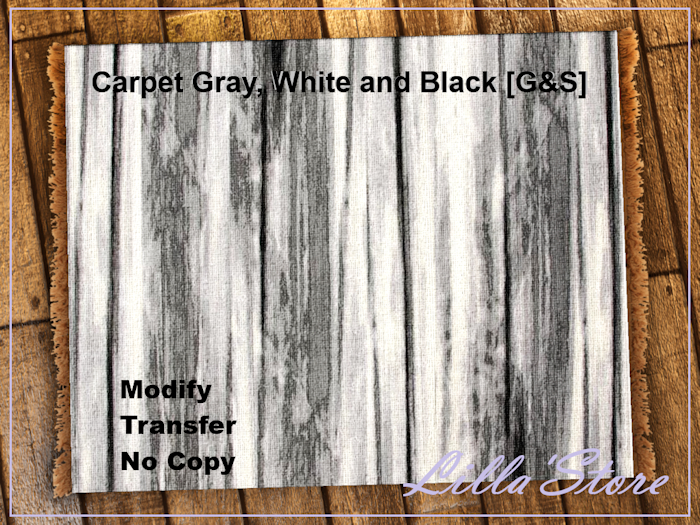 Carpet Gray, White and Black [G&S]