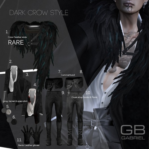 .::GB::Dark Crow Style Set w/ RARE (Signature)