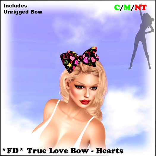 *FD* True Love Bow [Boxed] Hearts