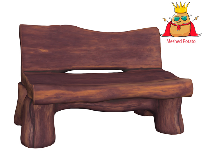 Rustic Bench  Full Perm