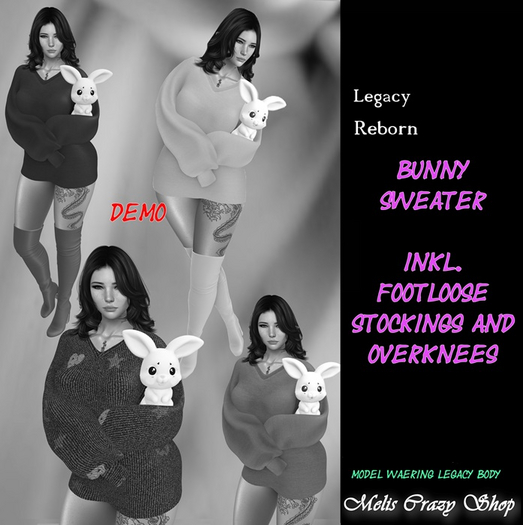 DEMO Bunny Sweater & Overknees 25