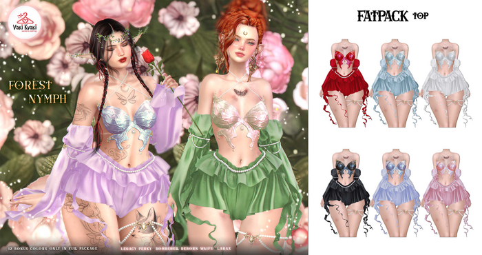 Fatpack Top  VAKI KVAKI ~ *Forest Nymph*