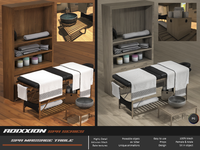 Gym Spa Massage Table PG
