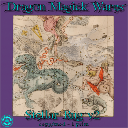 Dragon Magick Wares Stellar Constellation Rug UPDATED