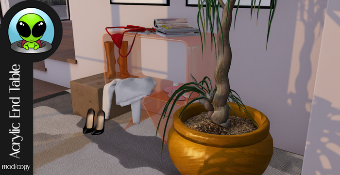 Gnarly. - Acrylic End Table - Green