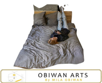 Reclining Female Figure on Bed