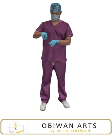 Doctor Character Purple