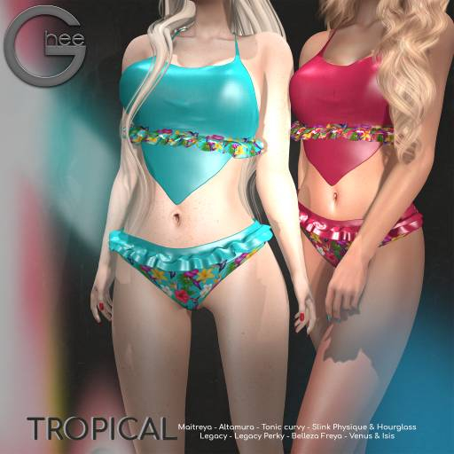 Ghee - Tropical Bikini emerald - BAG (add)