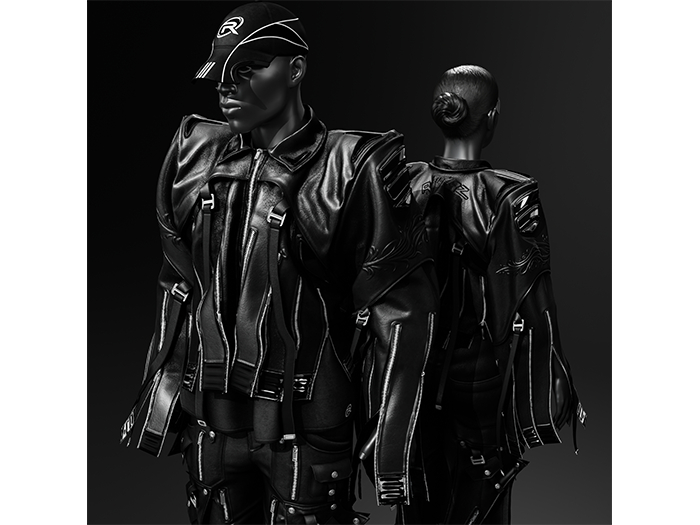 [R8TERZ] Kenji Set Oversized Jacket Black
