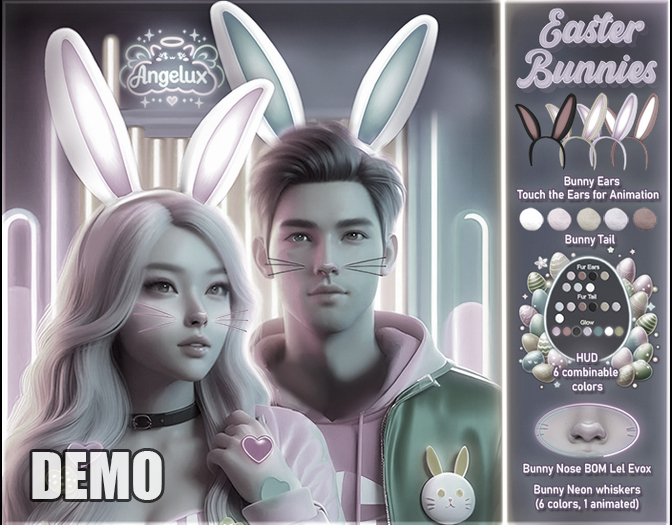*Angelux* Easter Bunnies Pack DEMO