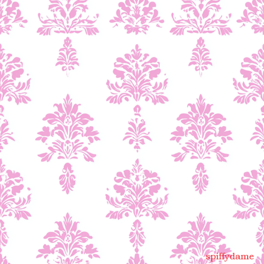 Parisian Pink Damask Seamless Wallpaper Texture