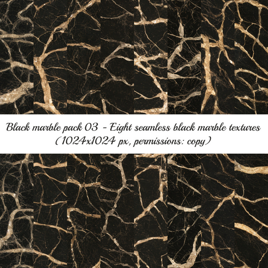 [Alpha Magic] Black marble textures pack 03