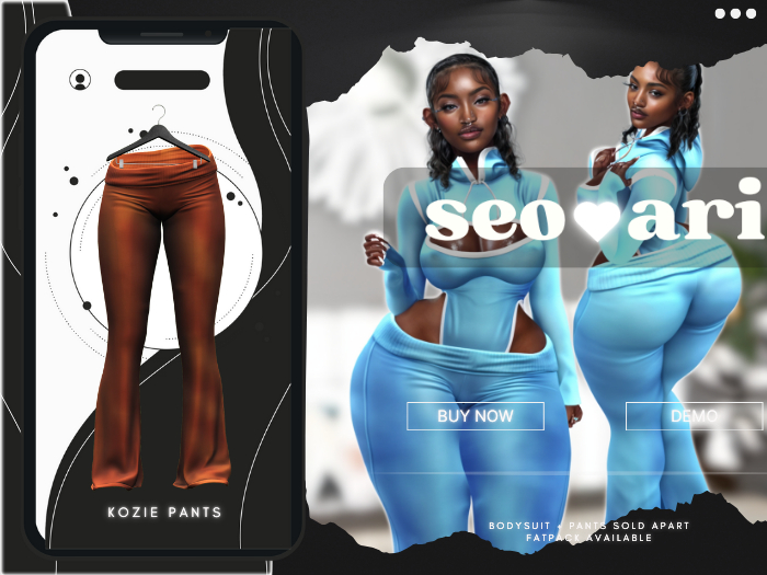 seoari . Kozie Pants Burntorange - [ADD]