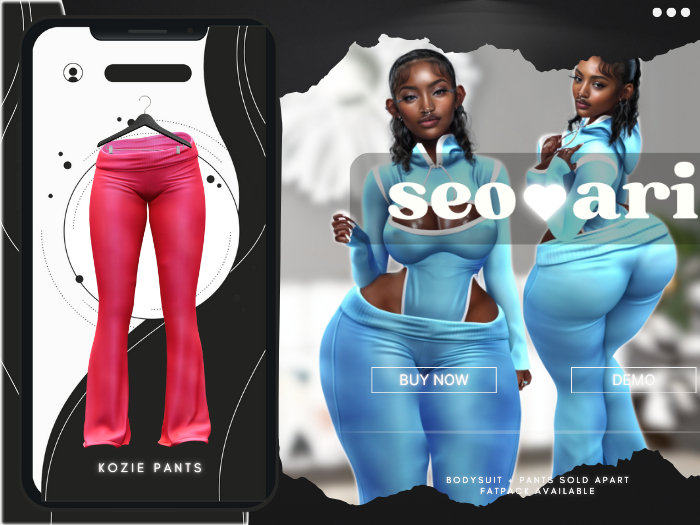 seoari . Kozie Pants Pink - [ADD]