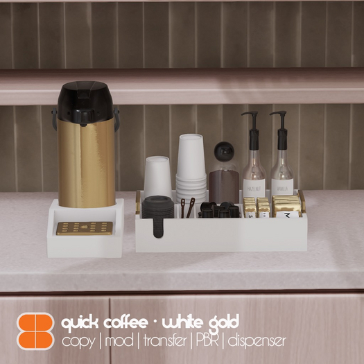 8 Quick Coffee - WHITE GOLD