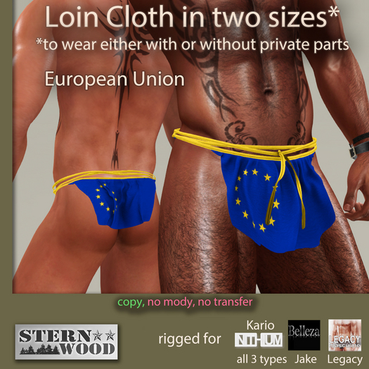 {JS} Loin Cloth - EUROPEAN UNION - 2 pcs
