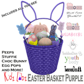 KL Bunny Basket Purple
