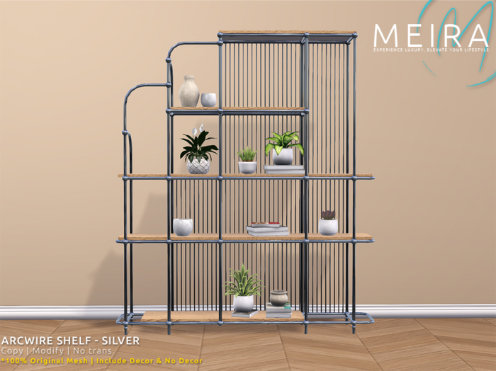 Meira Arcwire Shelf - Silver