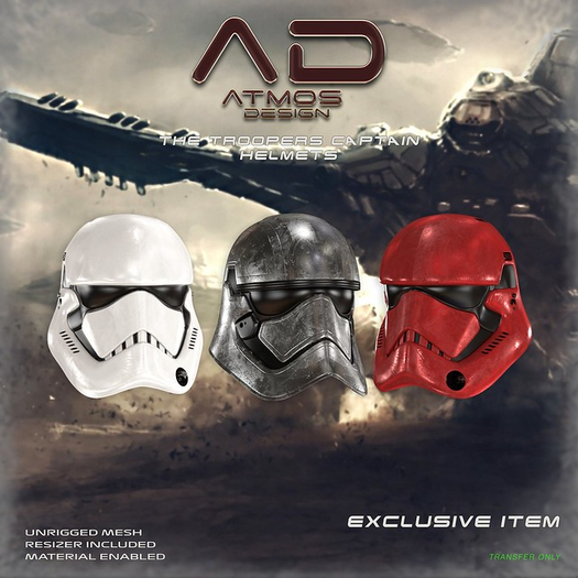 04 RARE [AD] - Phasma - HELMET OFFICER - Silver