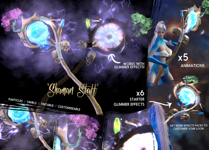 -Birth- 'Shaman' Glimmer Staff - DEMOS